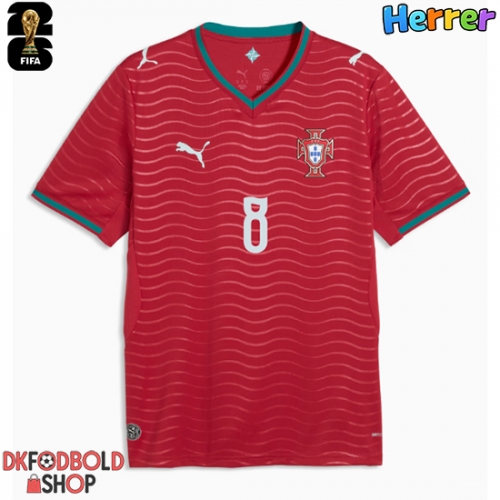 Portugal Bruno Fernandes #8 Hjemmebanetrøje VM 2026 Kort ærmer